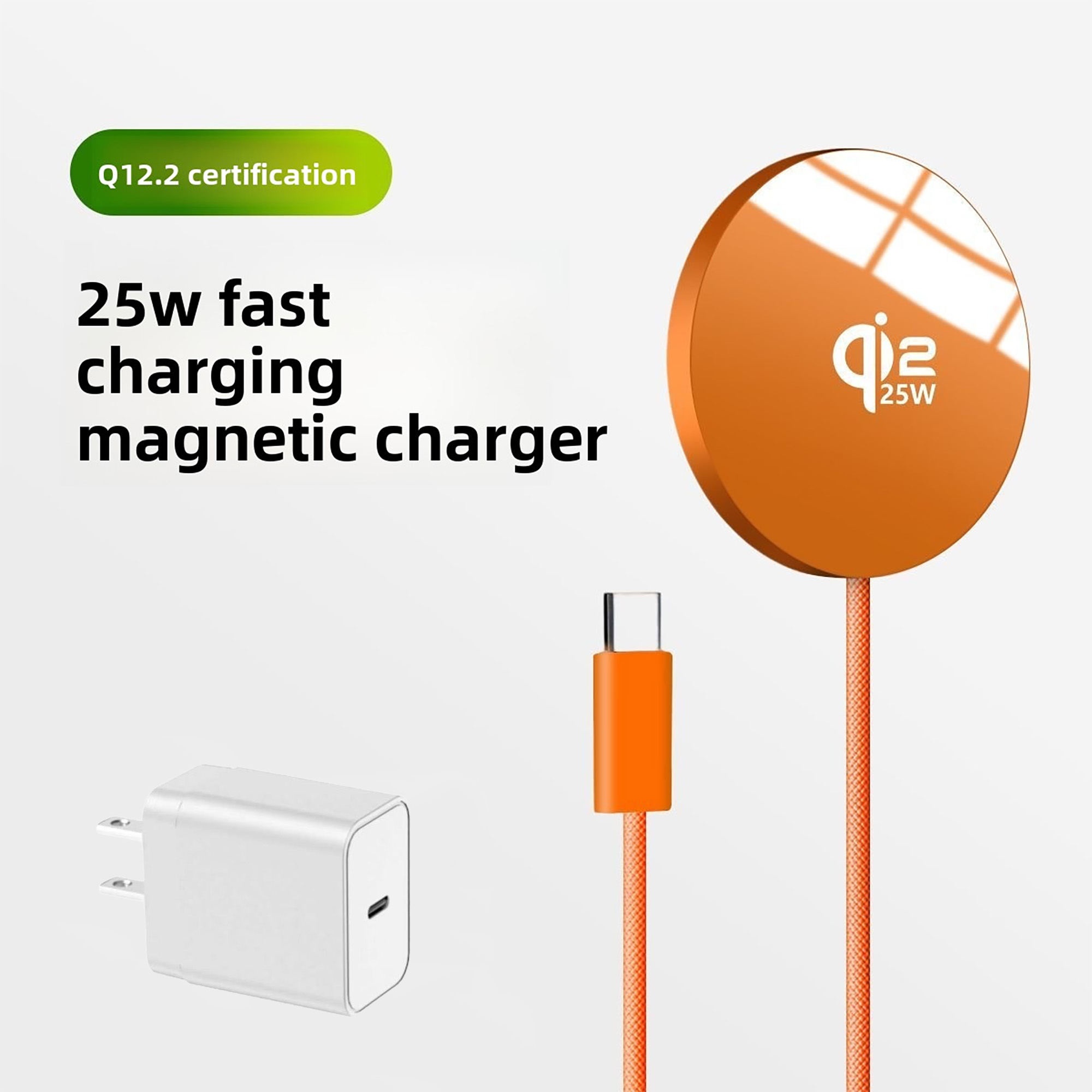thumbnail video image 2 of 25W for MagSafe Wireless Charger, Fast Magnetic Wireless Charging Pad Qi2.2 Certified Aluminum Alloy Glass Panel Ultra-thin Portable for iPhone 17 16 15 14 13 12 Series& AirPods 4-2 Pro, with US Adap, 2 of 10