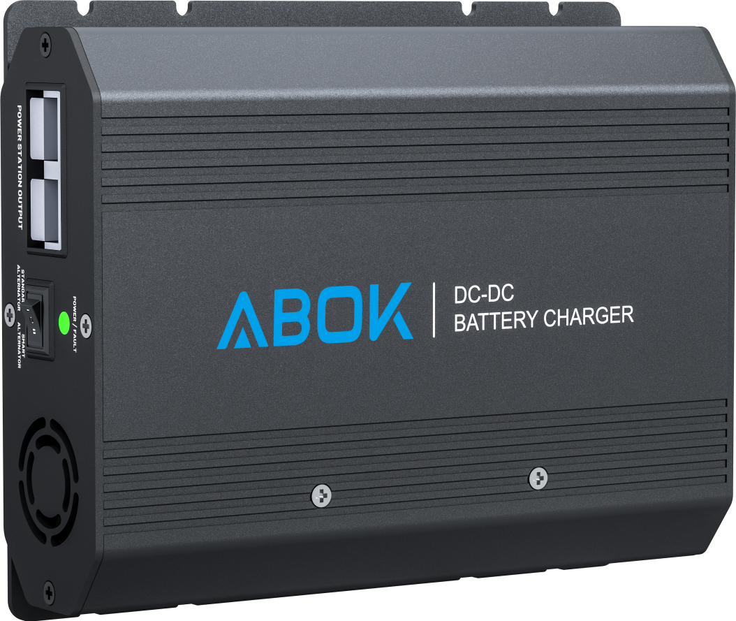 thumbnail video image 2 of ABOK 500W Alternator Charger (Fast DC-to-DC) | For 95% Solar Generators/Power Stations, RV/Road Trips, 2 of 11