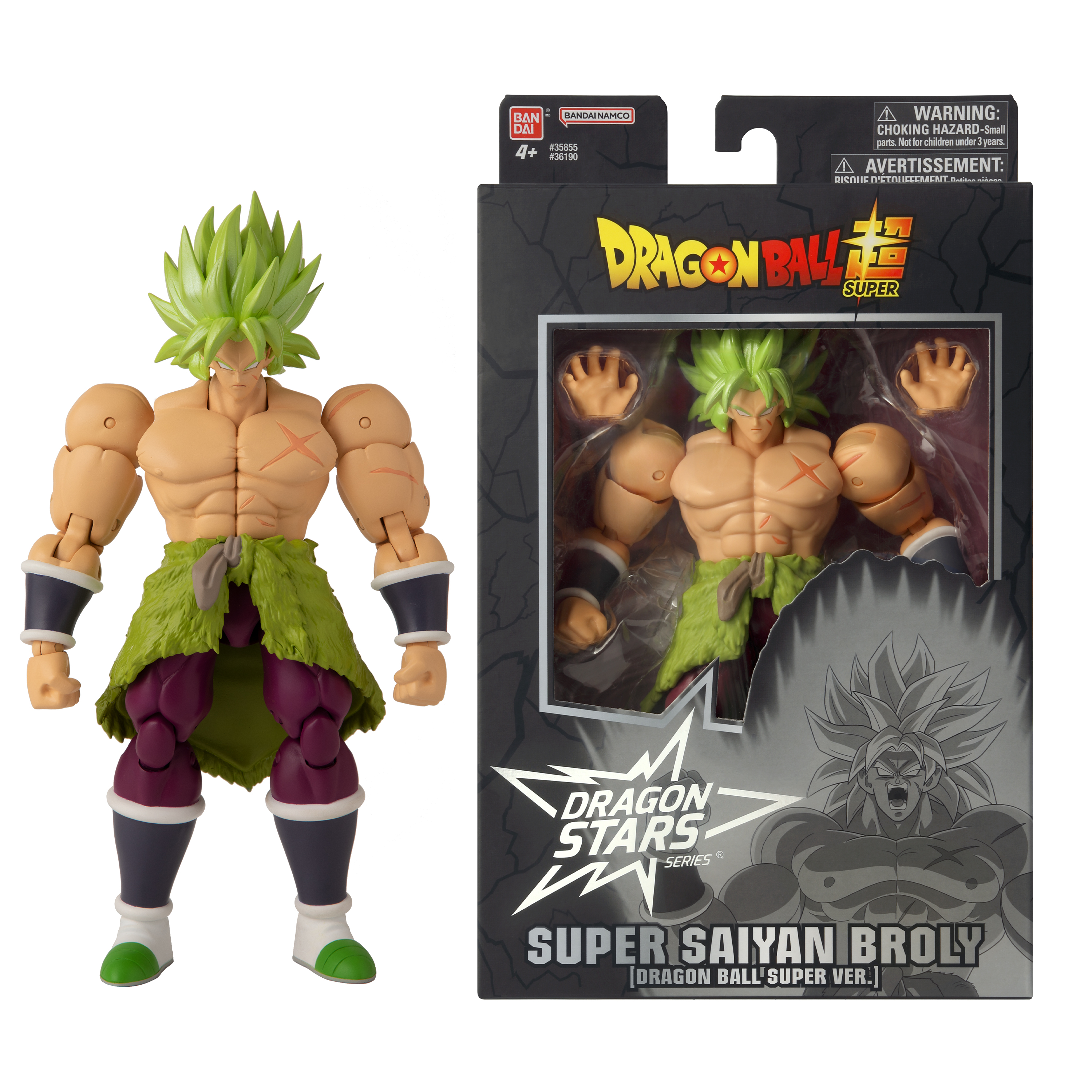 thumbnail video image 2 of Dragon Stars Series - Dragon Ball Super - Super Saiyan Broly (Dragon Ball Super Ver.), 6.5" Action Figure, 2 of 11