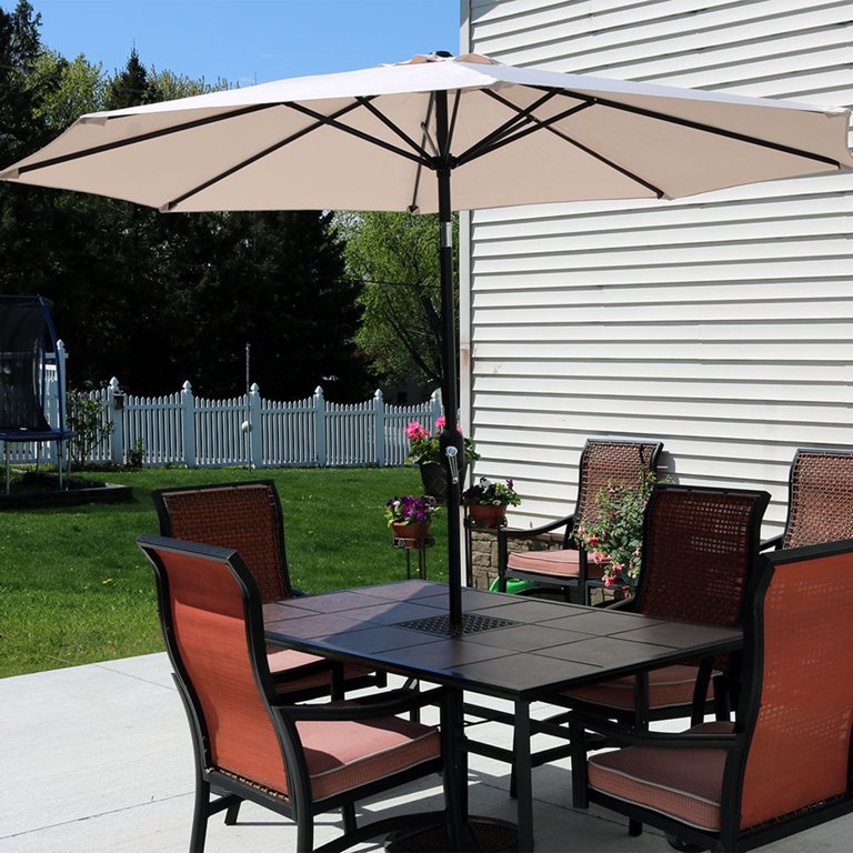 16 ft market patio umbrella 6.5 Foot Square Fiberglass Market Umbrella with Marine Grade Fabric, 16 lbs