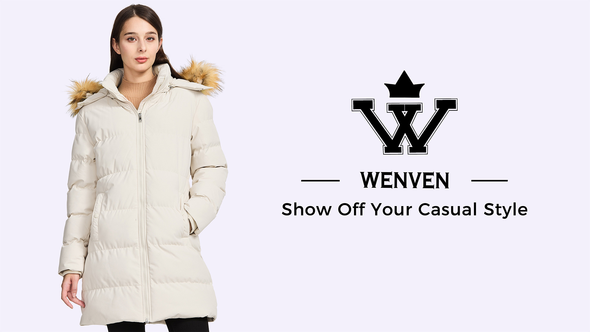thumbnail video image 2 of WenVen Women's Winter Jacket Waterproof Puffer Coat Insulated with Windproof Hood Black M, 2 of 11