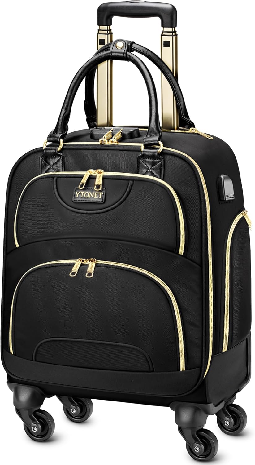 Ytonet Underseat Bag Carry on Luggage with Spinner Wheels, Airline ...