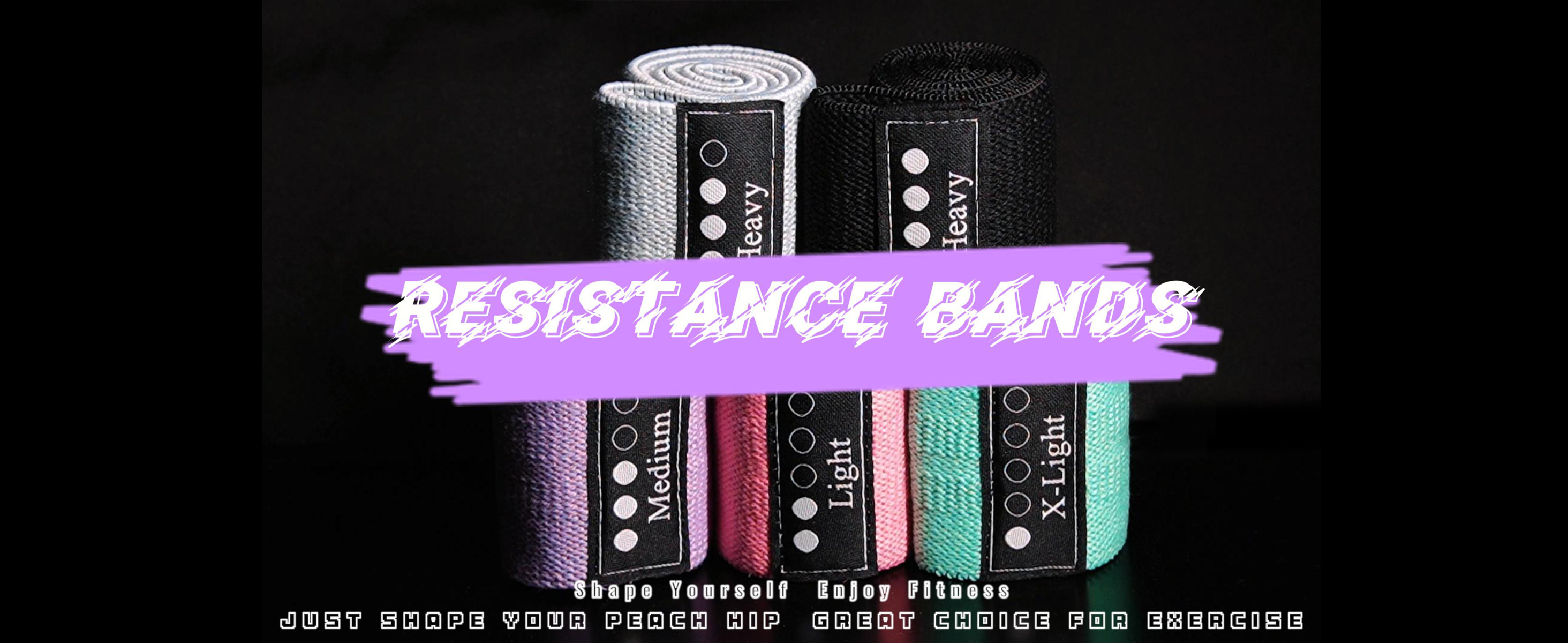 thumbnail video image 2 of Fabric Resistance Bands for Working Out, 5 Levels Booty Bands for Women Men, Cloth Workout Bands Resistance Loop Exercise Bands for Legs Butt at Home Fitness, Yoga, Pilates, 2 of 8