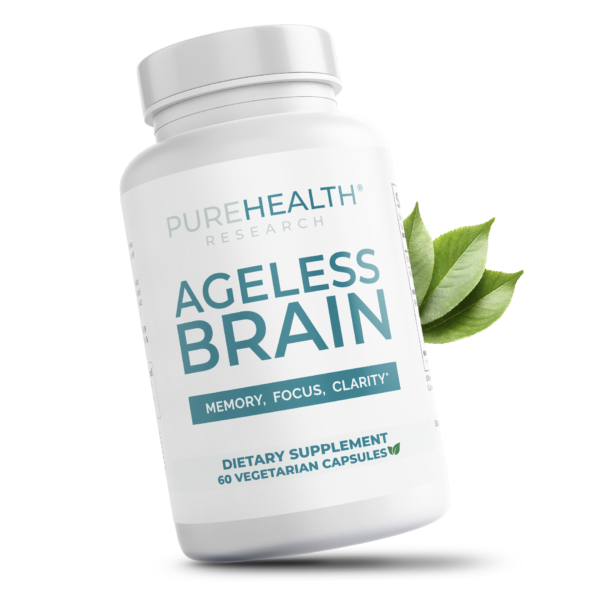 thumbnail video image 2 of Ageless Brain Memory Supplements for Adults, Nootropic Brain Supplement, Brain Health Supplements for Adults with Vitamin B6, Alpha GPC, Bacopa Monnieri by PureHealth Research, 2 of 9