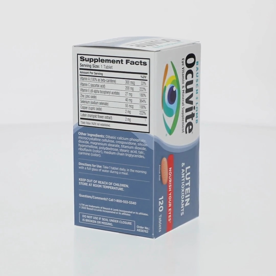 Bausch + Lomb Ocuvite Eye Vitamin & Mineral Supplement with Bausch + Lomb Ocuvite Eye Vitamin & Mineral Supplement with