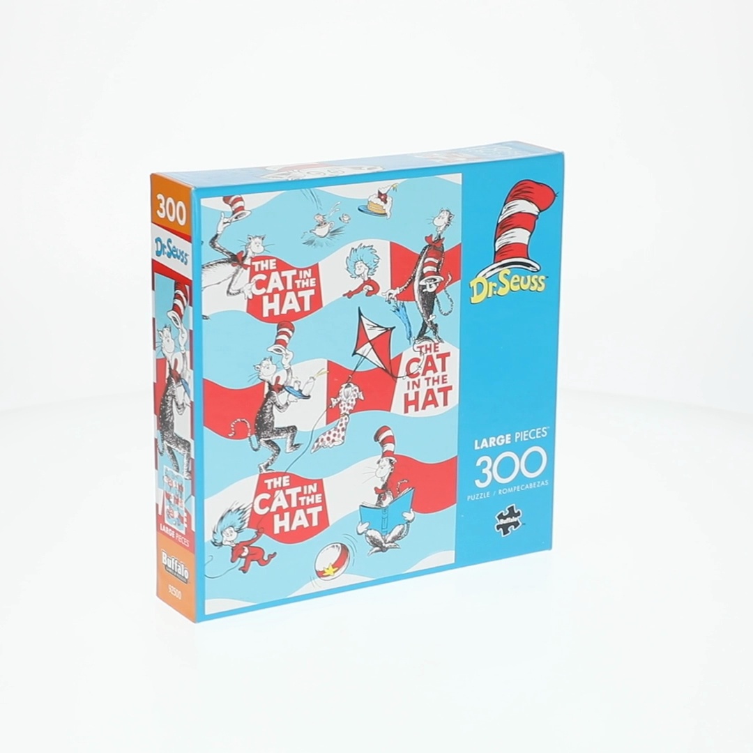 Buffalo Games The Cat in the Hat Stripes 300-Piece 21.25 x 15-Inch