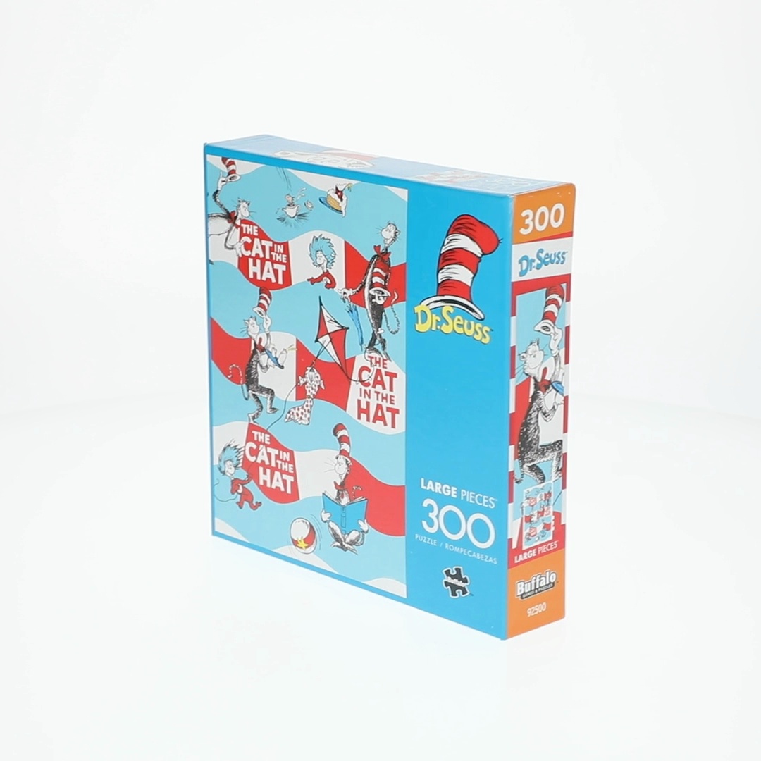 Buffalo Games The Cat in the Hat Stripes 300-Piece 21.25 x 15-Inch