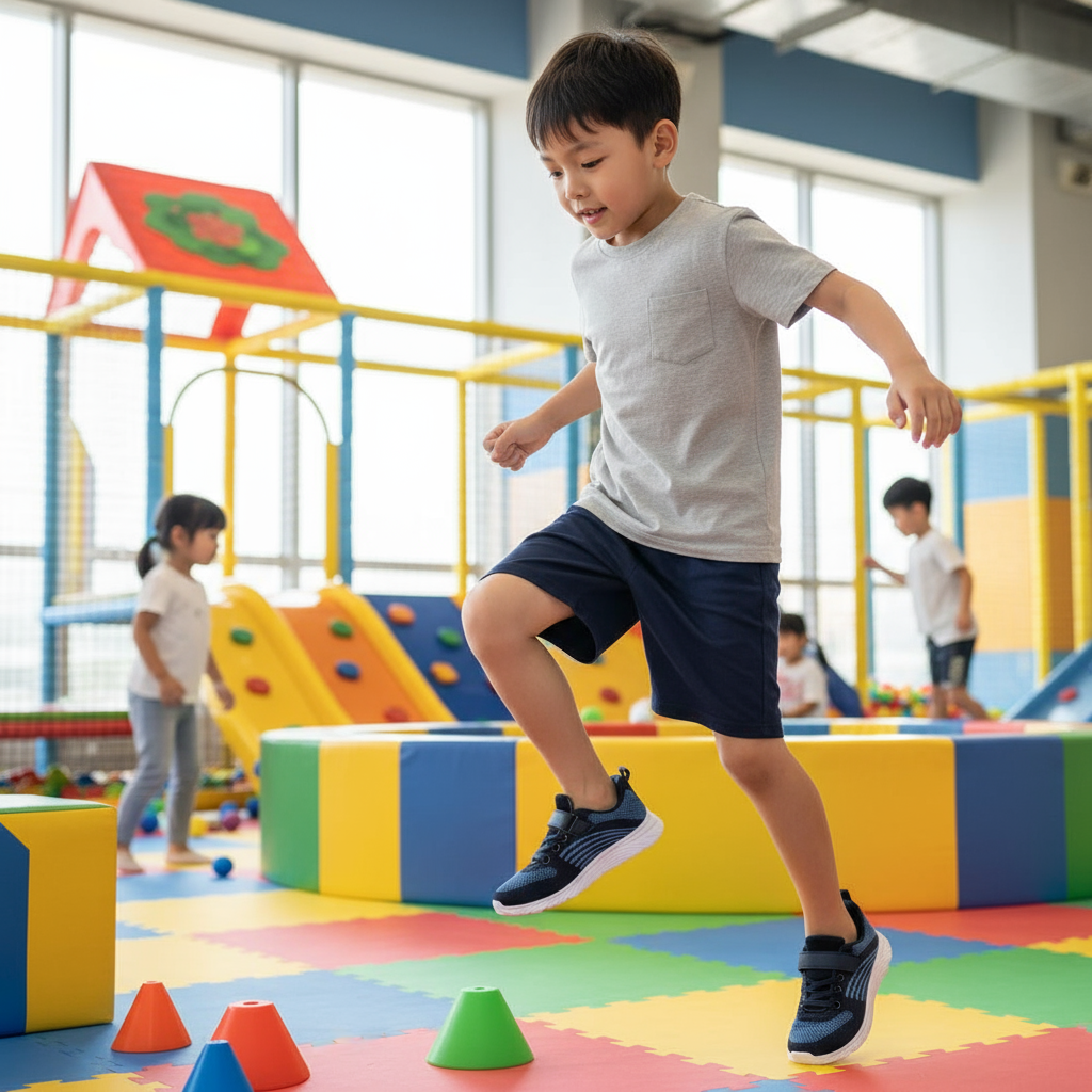 thumbnail video image 2 of YHOON Girls Sneakers Kids Sports Shoes Running Walking Lightweight Breathable Athletic Running Shoes Pink Toddler Size 6, 2 of 8