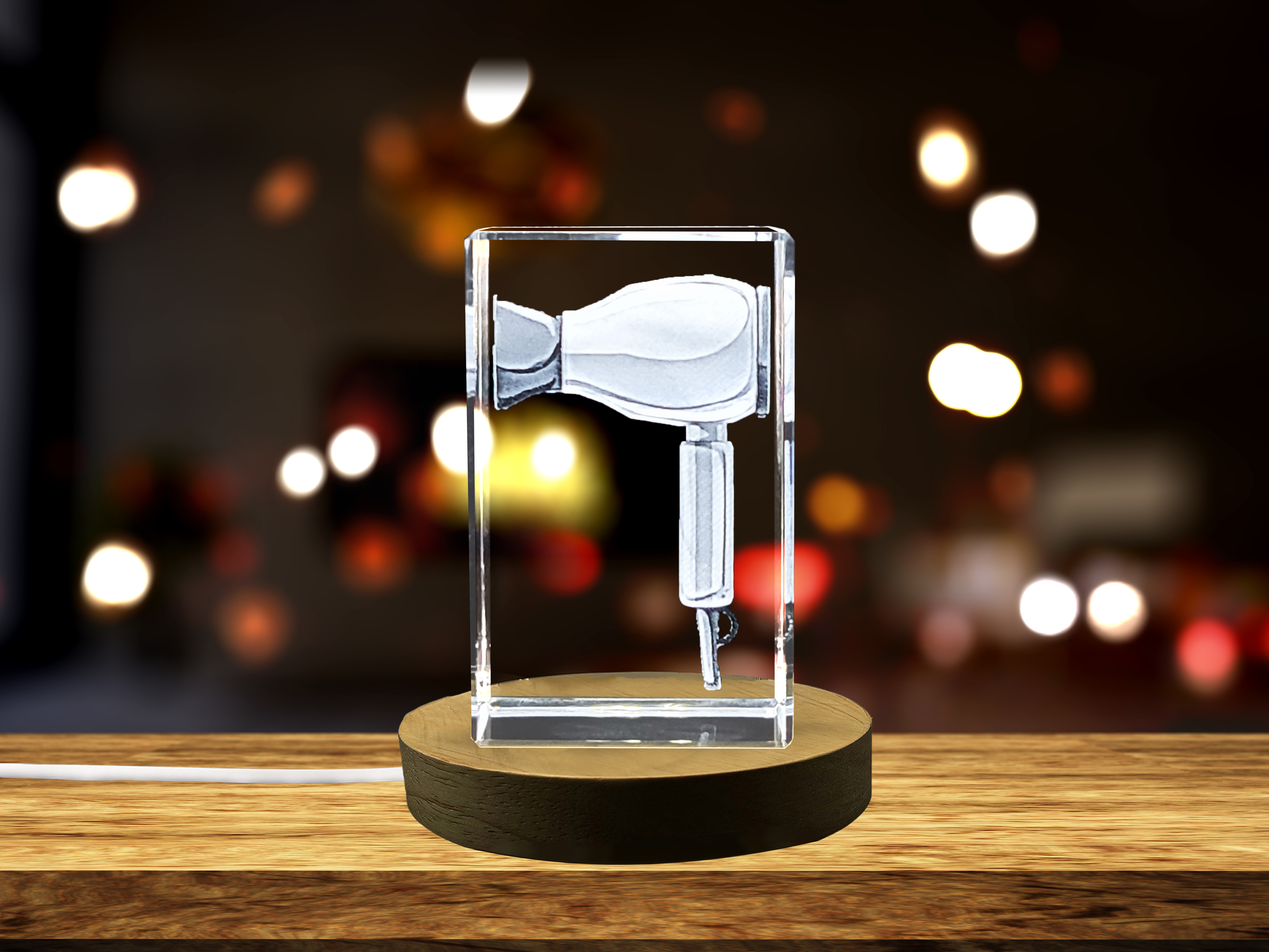 thumbnail video image 2 of Unique Gift Luxury 3D Engraved Crystal Design Hair Dryer, 2 of 7