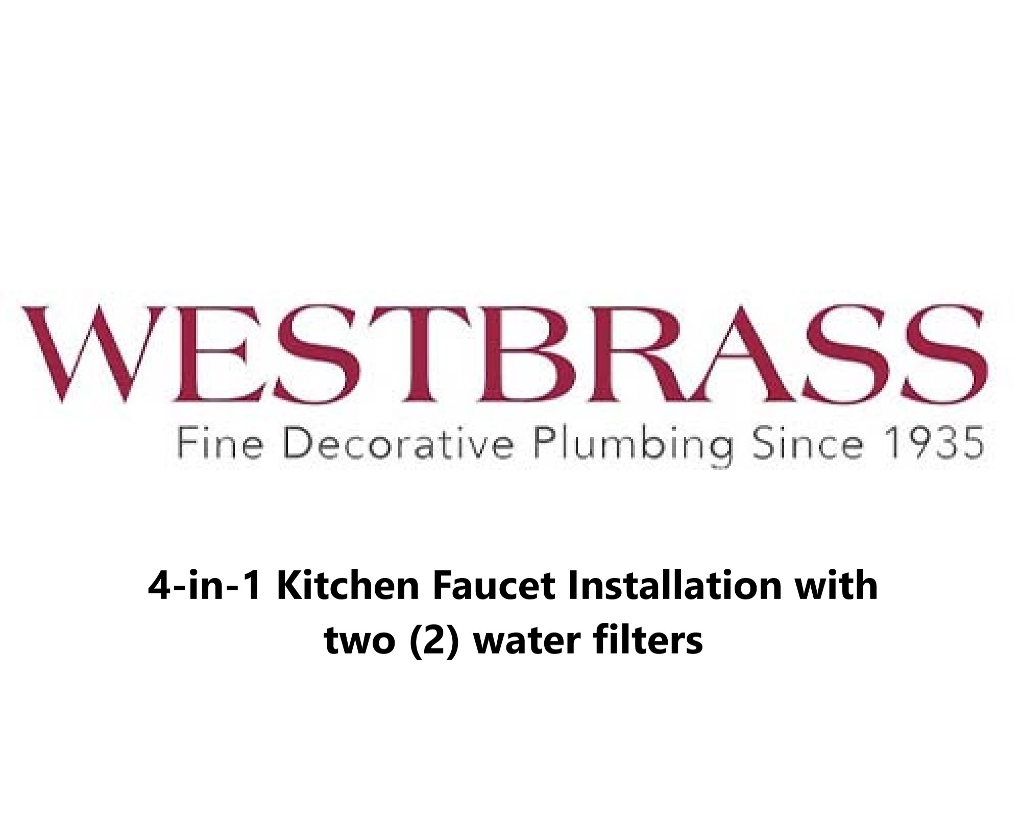 thumbnail video image 2 of Westbrass 4 in 1 Kitchen Faucet Kit with Heatin Tank, Filter System, Air Gap, Sink Mount Soap Dispenser and Dual Outlet Raised Button Air Switch, Polished Chrome, 2 of 17