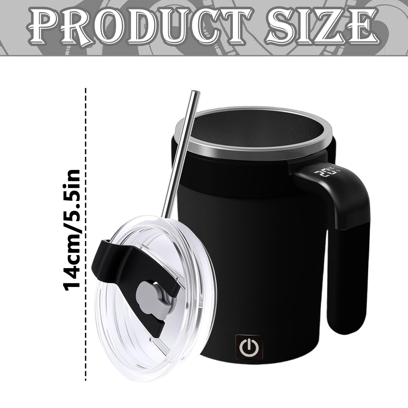 thumbnail video image 2 of 1Pcs Automatic Magnetic Stirring Coffee Mug, Mixmate Mug, Upgraded Detachable Base Self-Stirring Mug, Auto Stirring Mugs with Lid Handle, Smart Mixing Cup for Coffee, Chocolate, Milk, Tea (Green), 2 of 9