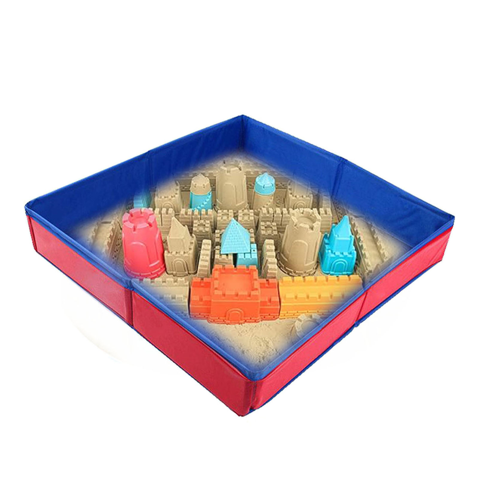 thumbnail video image 2 of Kids Sandbox Beach Toys, Children Summer Outdoor Sand and Water Activities Sensory Toys Sand Table, 2 of 14