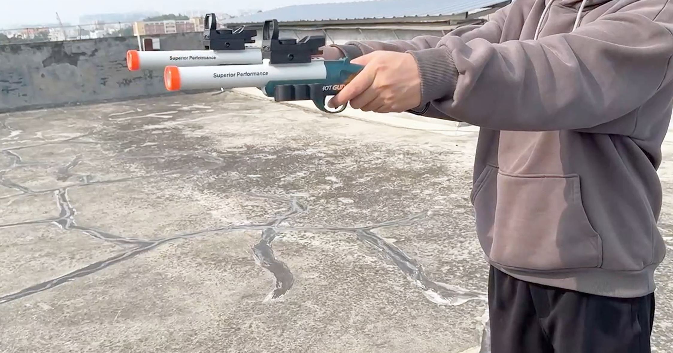 thumbnail video image 2 of Shell Ejecting Foam Blaster – Manual Loading, Soft Dart Blaster with Shell Ejection for 14+ Years Old, 2 of 7