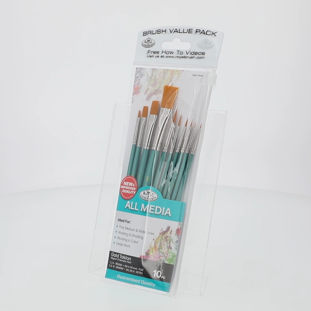 Royal & Langnickel RSET-9145 - Set De Brochas Vidriado Lavado Y