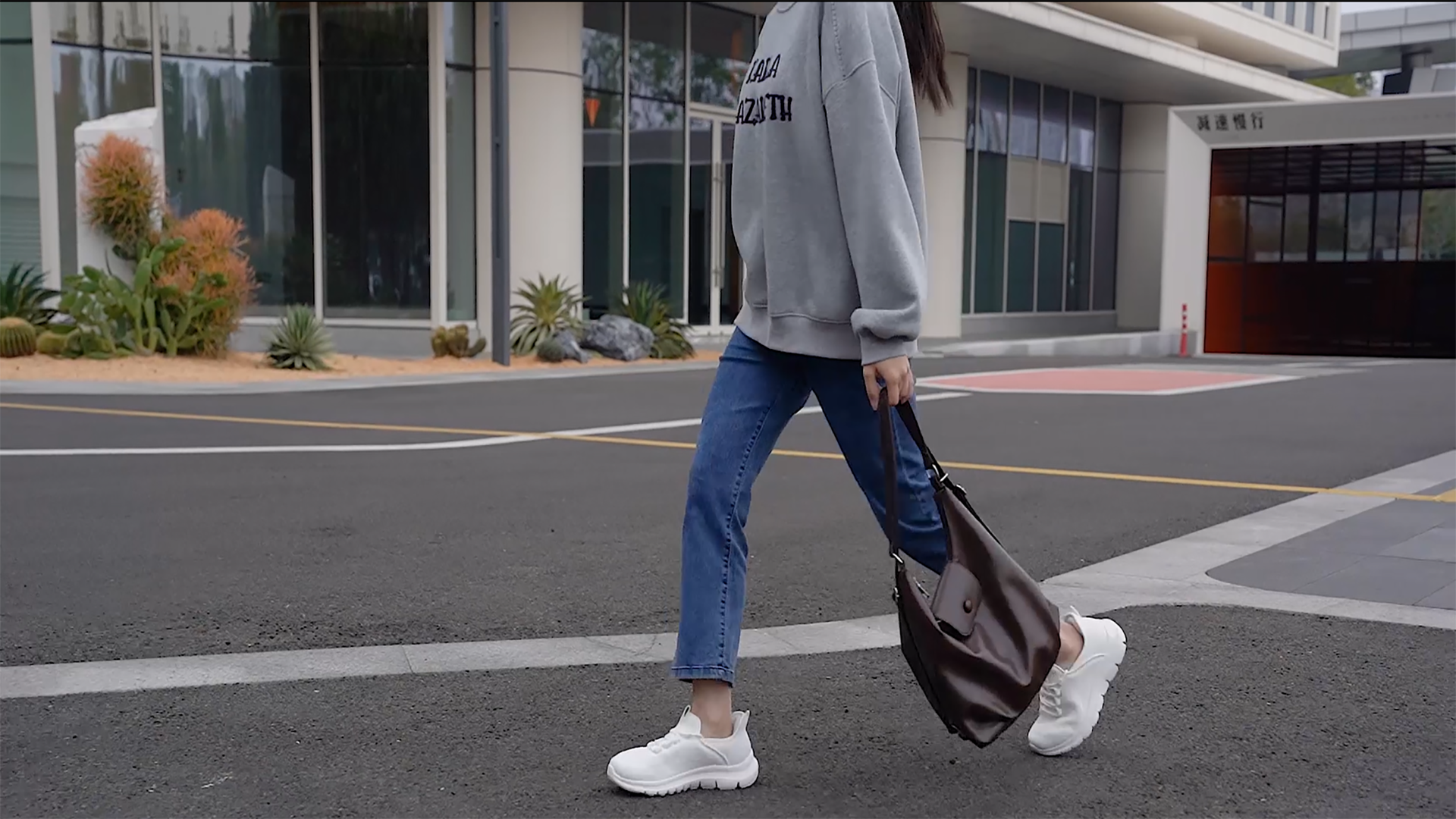 thumbnail video image 2 of Rumpra Women Step-In Slip On Walking Sneakers, Hands-Free No-Bend Design, Breathable Knit Lightweight Shoes, Cushioned EVA Non-Slip Outsole for Work & Daily Wear, 2 of 7