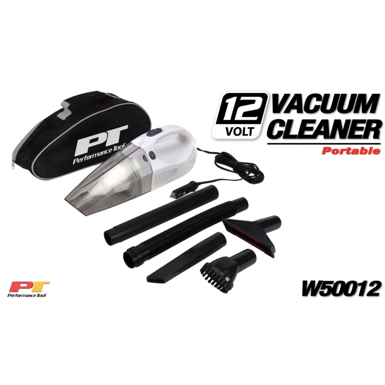 Performance Tool W50012 Portable Lightweight 12-Volt Vacuum