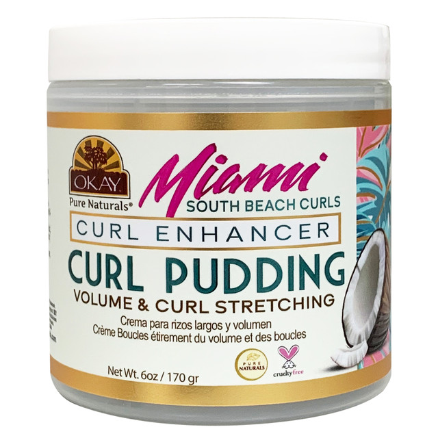 thumbnail video image 2 of OKAY Miami South Beach Curls Curl Enhancer Curl Pudding, Moisturizing & Definition-Boosting Styling Cream for Curly, Coily & Wavy Hair, 6 oz, 2 of 8
