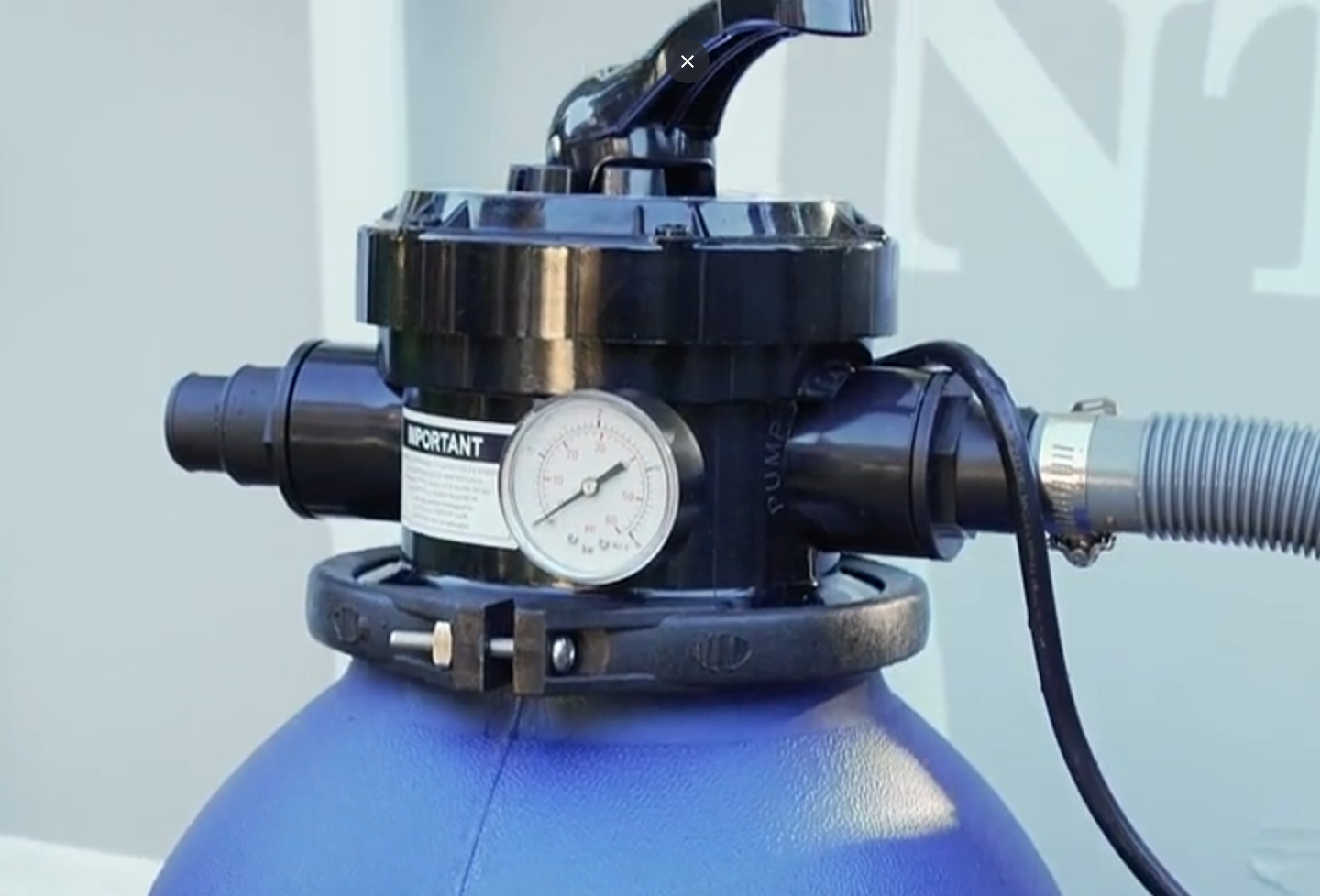 thumbnail video image 2 of XtremepowerUS Sand Filter Pump System for Above Ground Pool, 13" Tank, 2400GPH, .75HP, 2 of 8