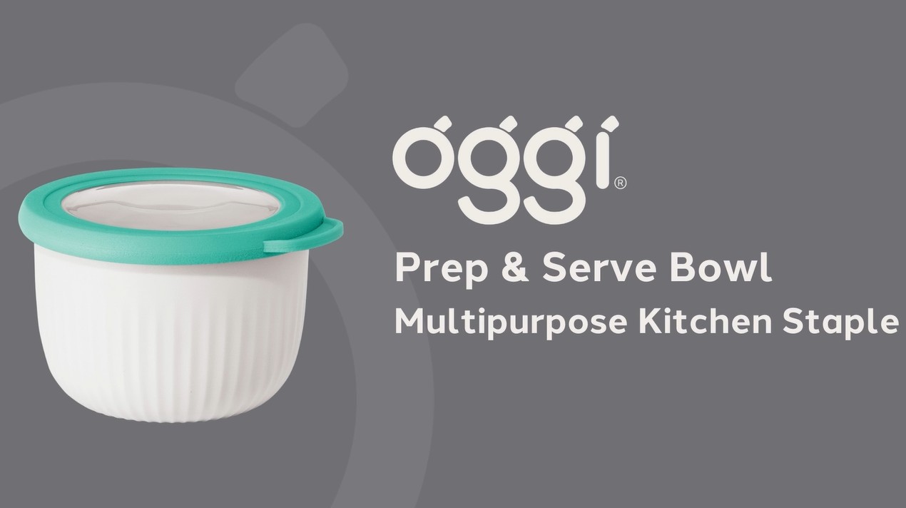 thumbnail video image 2 of Prep & Serve Bowls, Set of 4 w/ Lids (0.7, 1.4, 2.6, 4 qt), 2 of 10
