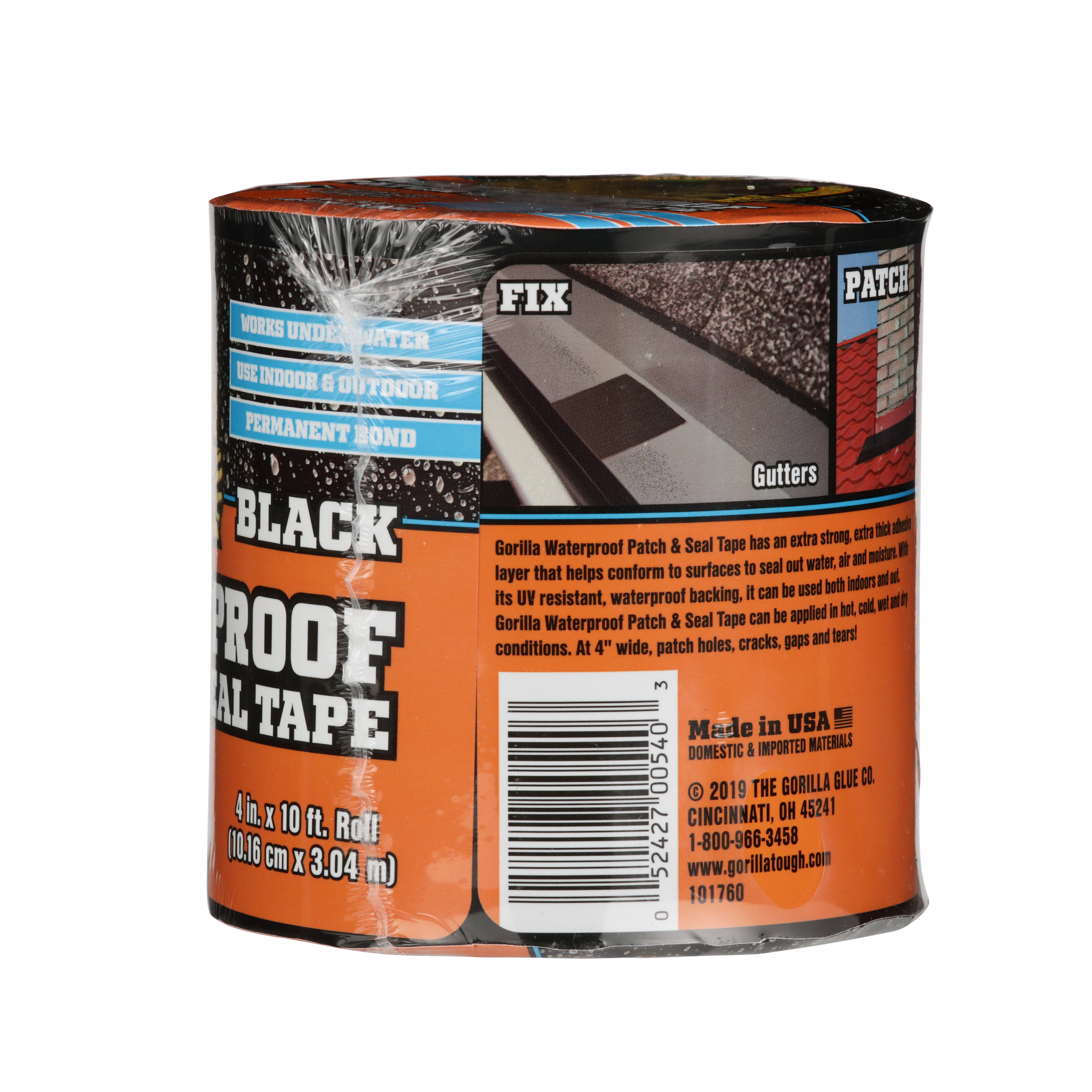 Wide Duct Tape (2 Rolls) 3 Inches x 180 Feet 9 Mil Thick, Black Duct Tape Heavy Duty Waterproof, Made in USA