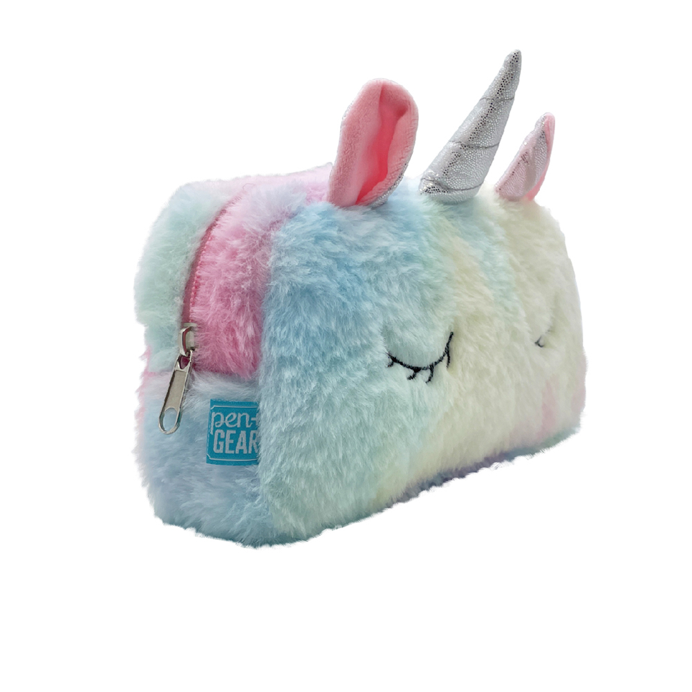 SAFESEED Unicorn Pencil Pouch Box Fur UP130 Cute Cartoon Rainbow Soft Plush  Case at Rs 75/piece, George Town, Chennai