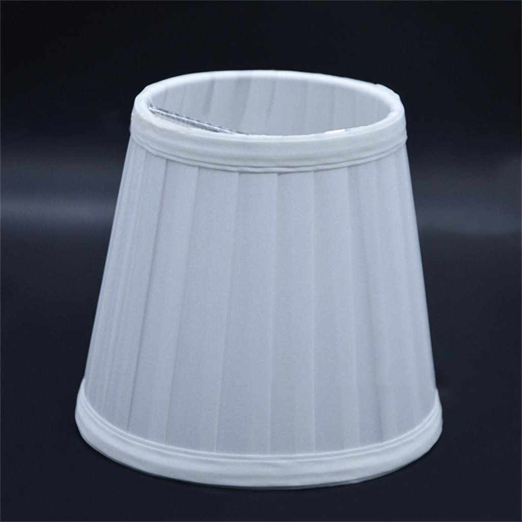 thumbnail video image 2 of CoreLiving Bell Lamp Shade - Pleated Fabric Clip-On Design in White, 5x5x3 Inch Small Size for Table Floor Wall Lamps, Chandelier and Nightstand Light Replacement, 2 of 6