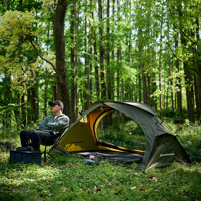 thumbnail video image 2 of Camping Tent 1 to 2 Person, Backpacking Tent Waterproof & Windproof, Ultralight Instant Tent for Camping, Hiking, Outdoor,Lightweight for Adults Kids Scouts Easy Setup, 2 of 12