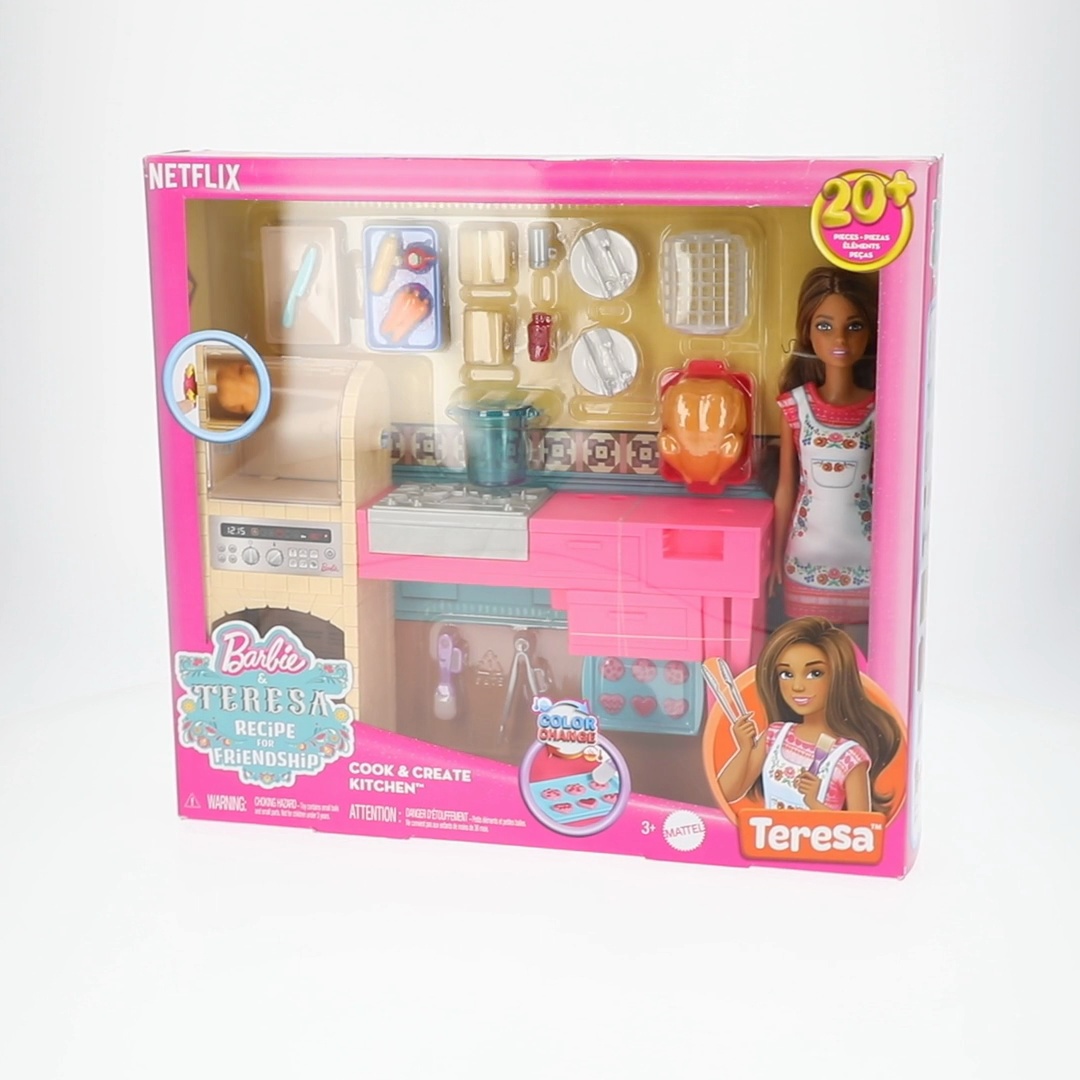 Barbie and Teresa Recipe for Friendship Teresa Doll & Kitchen