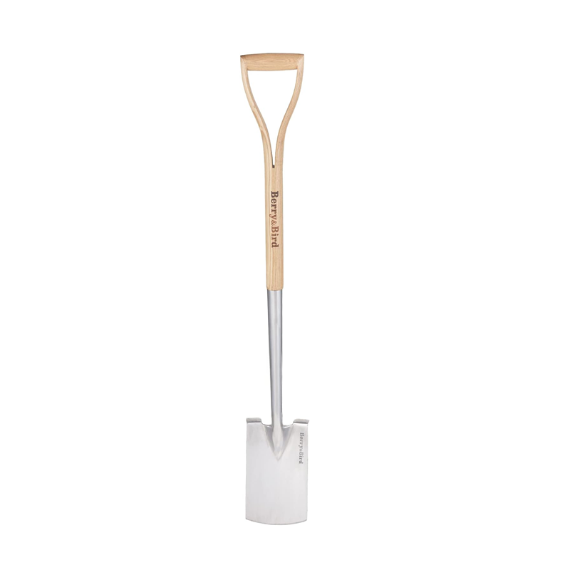thumbnail video image 2 of Berry&Bird 41.34 in Ash Wood D-Handle Square Border Spade, 2 of 7