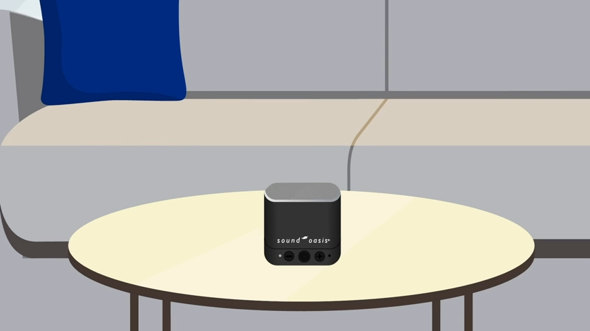 thumbnail video image 3 of Sound Oasis Pet Bluetooth Sound Machine, 20 Dr Developed Calming Sounds to Soothe, Relax, Separation, Anxiety, Stress Relief, Sleep for Canine, Puppy, Dog, Cat for Storms, Fireworks, Barking, Travel, 3 of 12