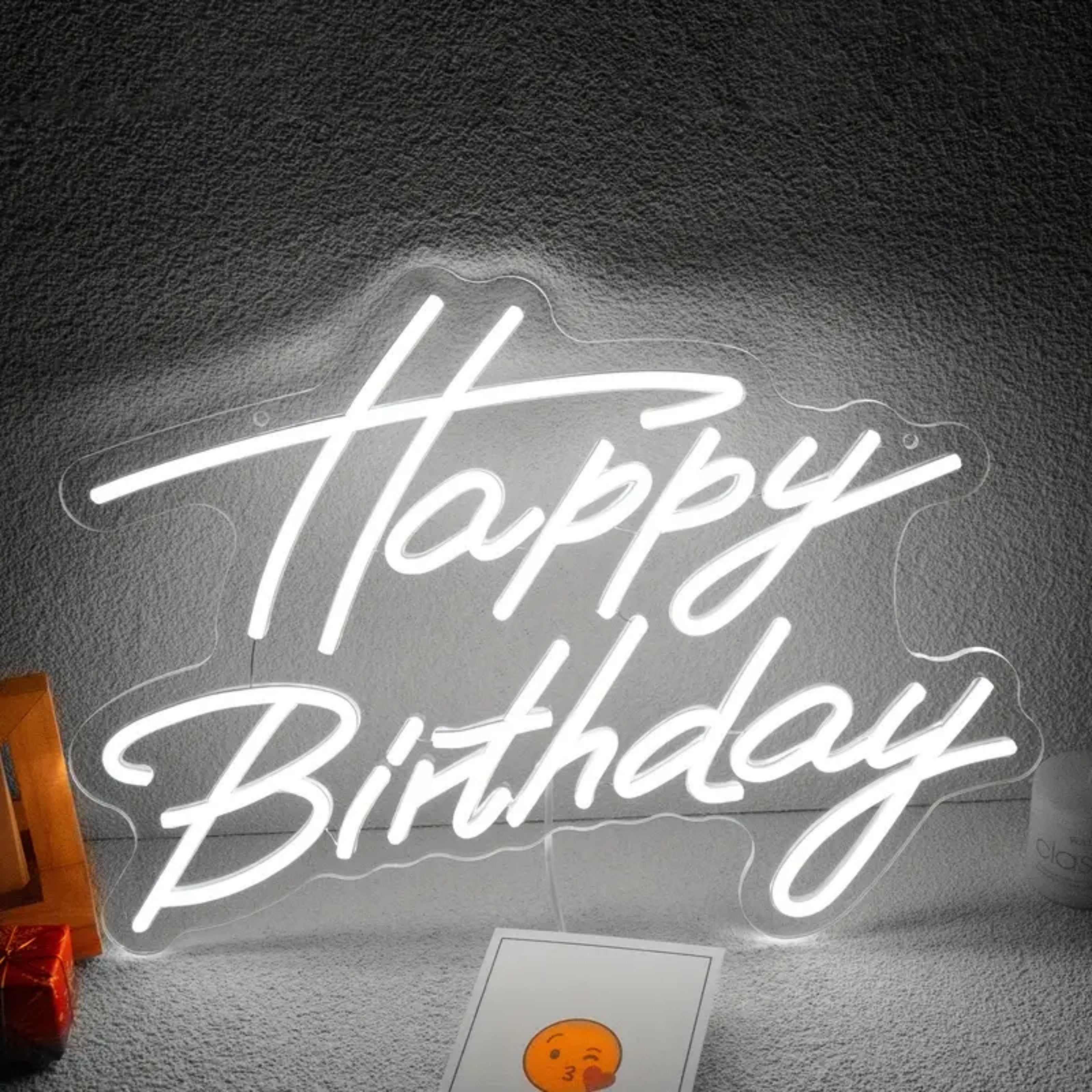 thumbnail video image 2 of UPONRAY Happy Birthday Neon Signs, 16.5"*12.2" Dimmable & USB-Powered LED Neon Light, Stylish Wall Decor for Birthday Gift, Birthday Party, 2 of 12