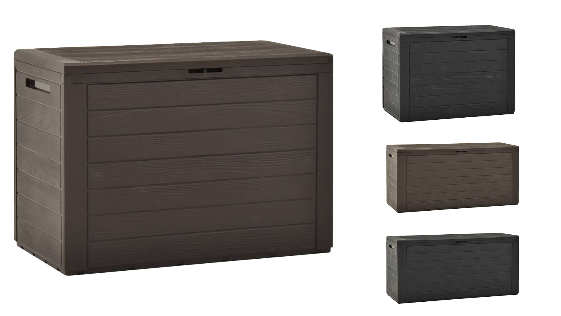 thumbnail video image 2 of vidaXL Polypropylene Storage Box, Anthracite, 2 of 11