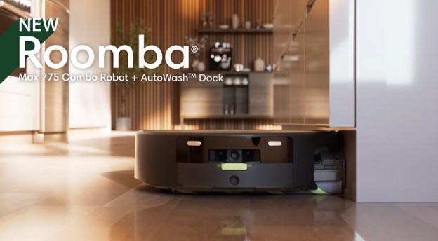thumbnail video image 2 of iRobot Max Roomba 775 Robot Vac & Mop & AutoWash Dock, 90-Day Auto Empty, 4x Suction, Carpet & Hard Floor, Pet Friendly, Heat Spot Mopping, 3D Map, PrecisionVision AI,Model X285020, 2 of 13