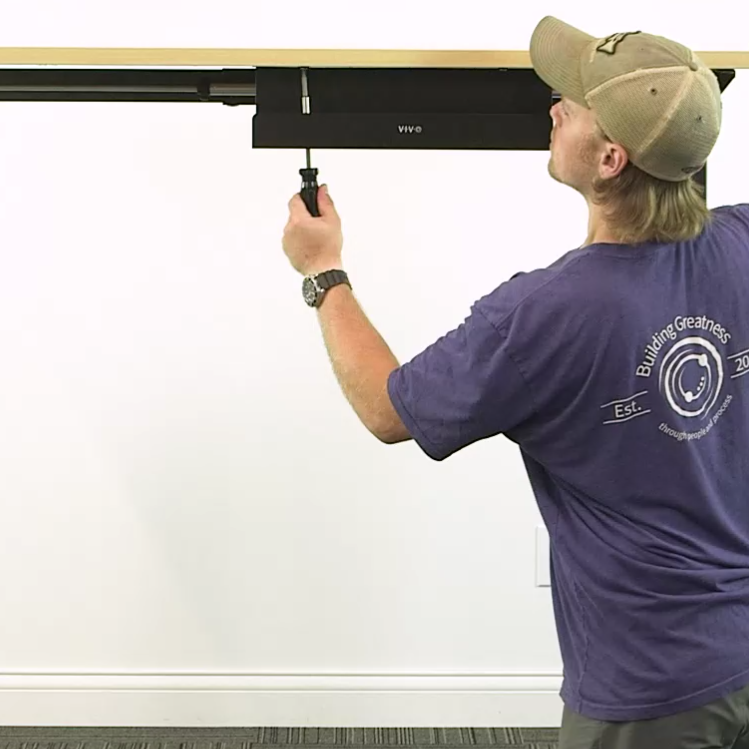 thumbnail video image 2 of VIVO White Under Desk 17" Cable Management Tray, Wire Organizer, Cord Holder, 2 of 4