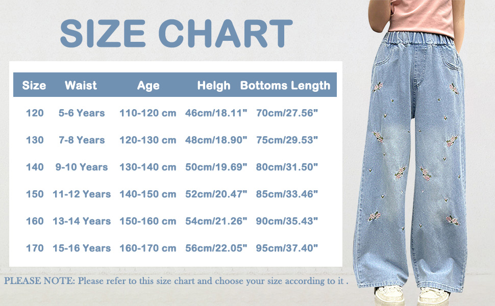 thumbnail video image 2 of KVPLBQFD Curvy Jeans Petite Wide Leg Jeans Straight Leg Yoga Pants Cool Pants Toddler Clothes Girl 4t Clothes for Girls Cute Clothes Teen Girls, Light Blue 11-12 Years, 2 of 10
