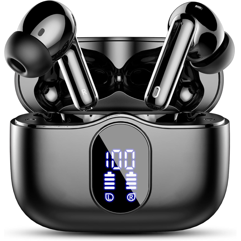 Aptkdoe Wireless Earbuds Bluetooth Noise Cancelling Microphone