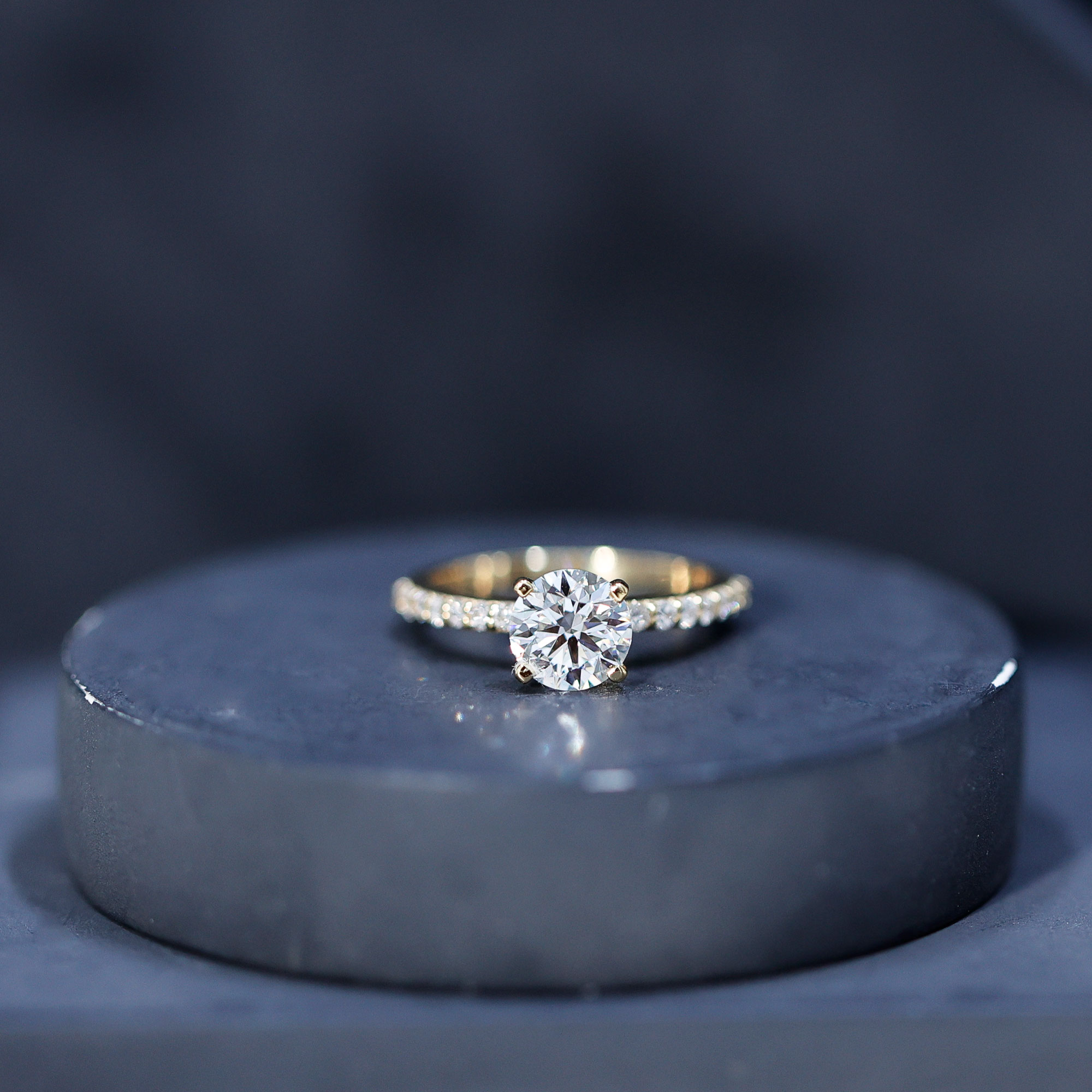 thumbnail video image 2 of Rosec Jewels IGI Certified Lab Grown Diamond Engagement Ring - 0.98 Carat - E-VS1 Quality - Classic Diamond Solitaire Ring for Women, 14K Yellow Gold, US 9.50, 2 of 9