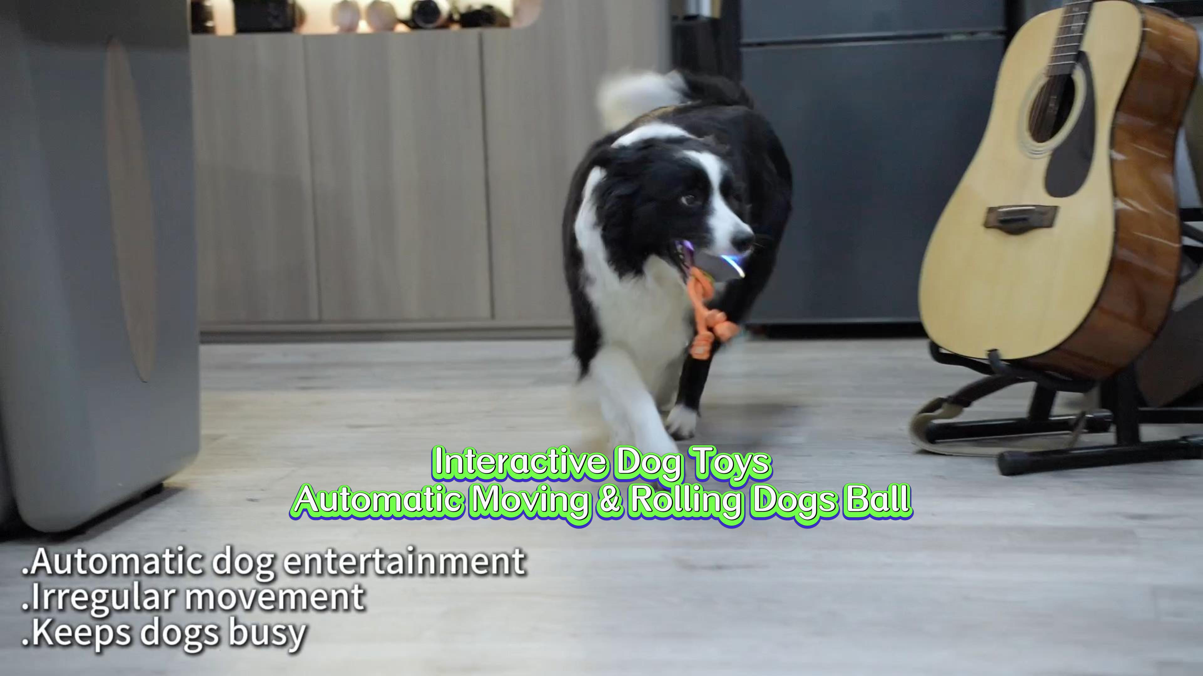 thumbnail video image 2 of Xeuch Automatic Ball for Dogs, Interactive Dog Toys Self Rolling with Voice Recording & 7 LED Light Modes, Motion-Activated Moving Ball Toy for Indoor Outdoor Play, Best for Boredom Relief, White, 2 of 9