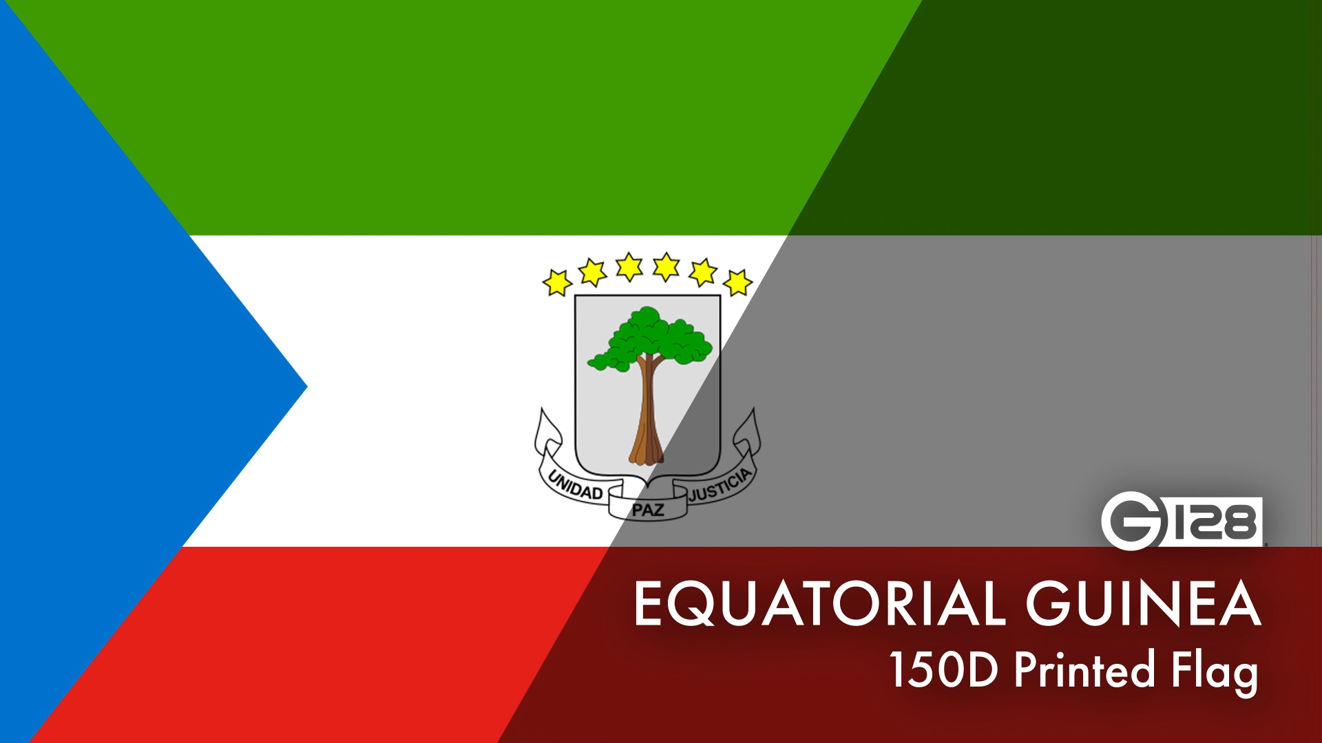 thumbnail video image 2 of G128 5 Pack: Equatorial Guinea Flag | 3x5 Ft | LiteWeave Pro Series Printed 150D Polyester | Country Flag, Indoor/Outdoor, Vibrant Colors, Brass Grommets, 2 of 6
