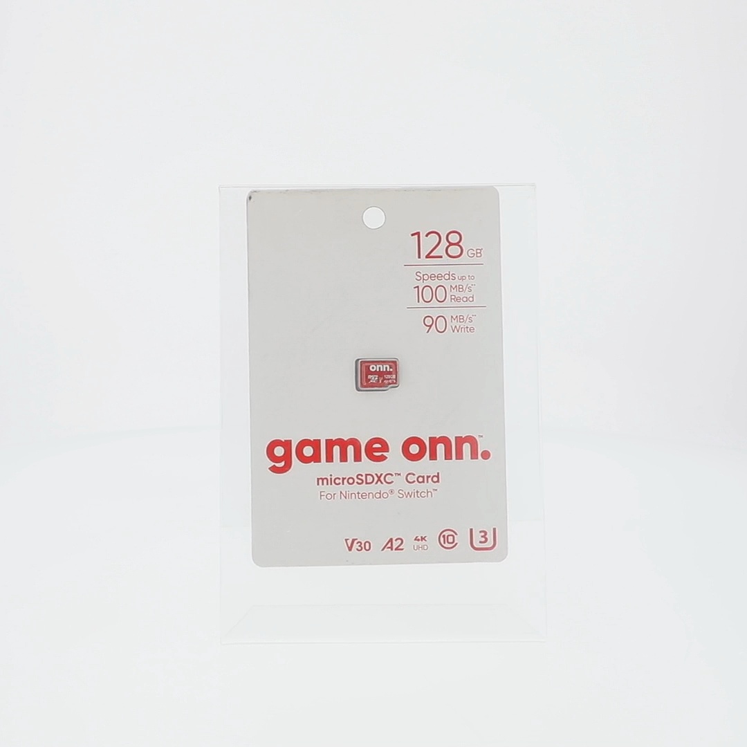 Onn+ 128 GB microSDXC U3 Memory Card for Nintendo Switch with 100