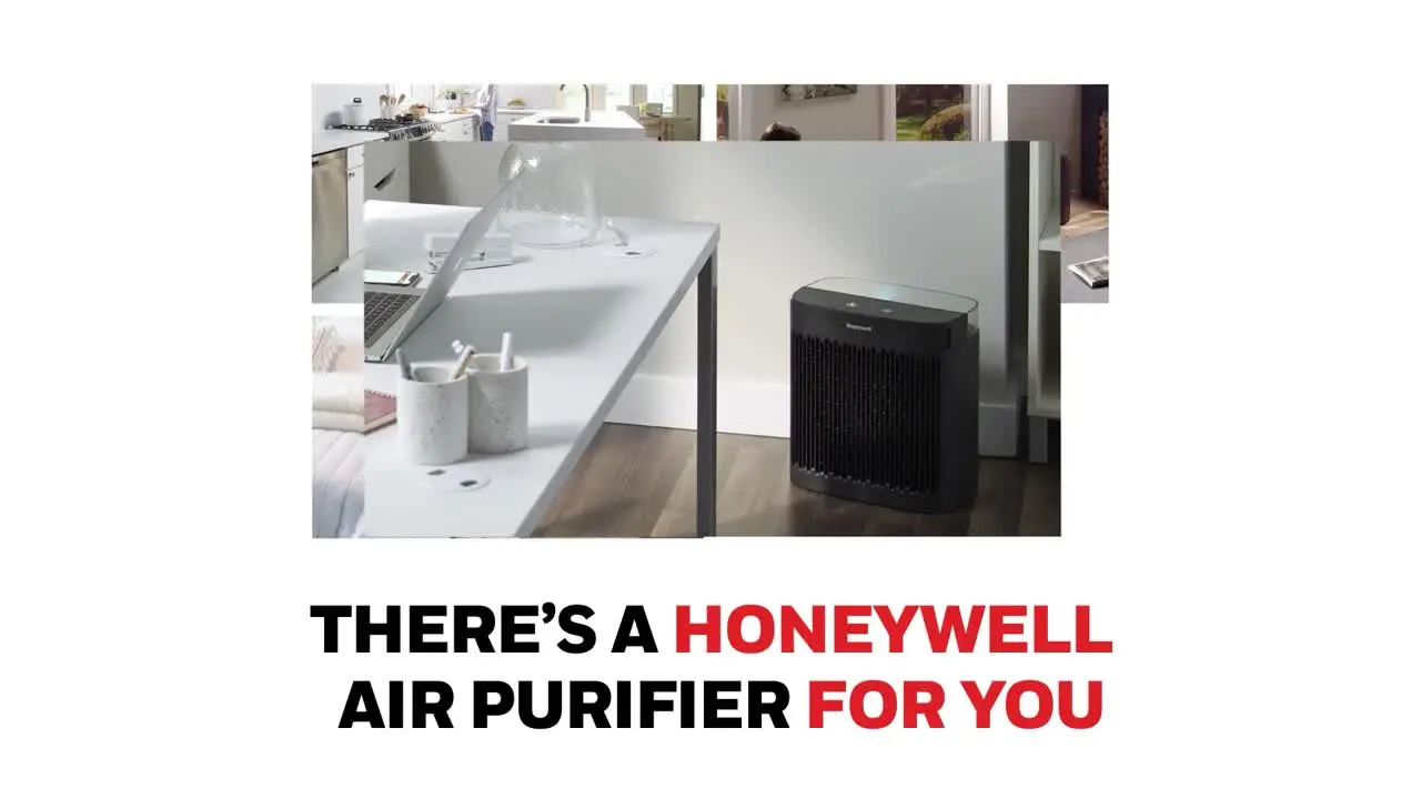 thumbnail video image 3 of Honeywell Air Purifier, HPA020B, 450 sq ft, HEPA-Type Filter,  Allergen, Smoke, Pollen, Dust Reducer, 3 of 10