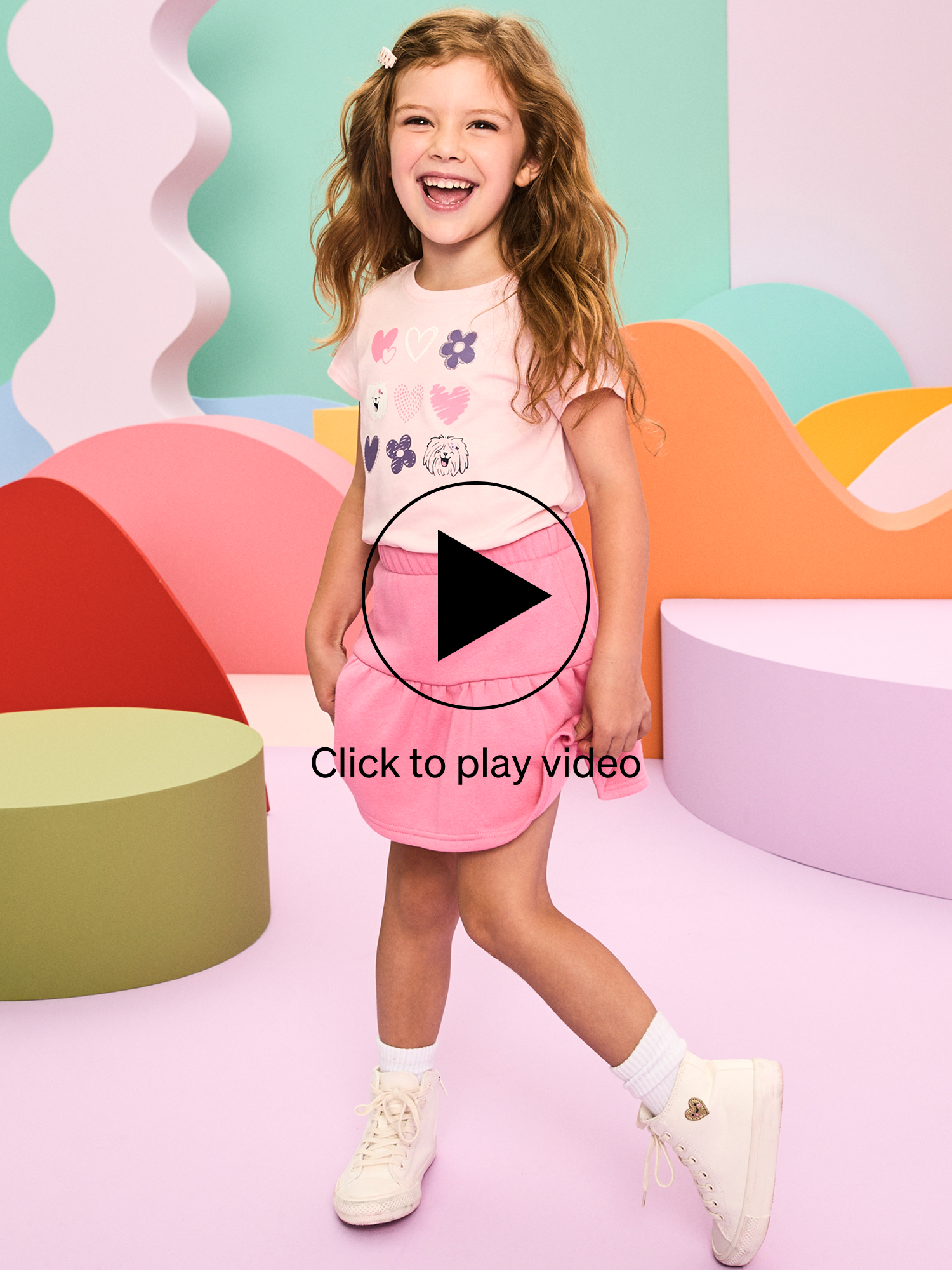 thumbnail video image 2 of Garanimals Baby & Toddler Girl 3-Piece Outfit Set, Sizes 0-6T, 2 of 11