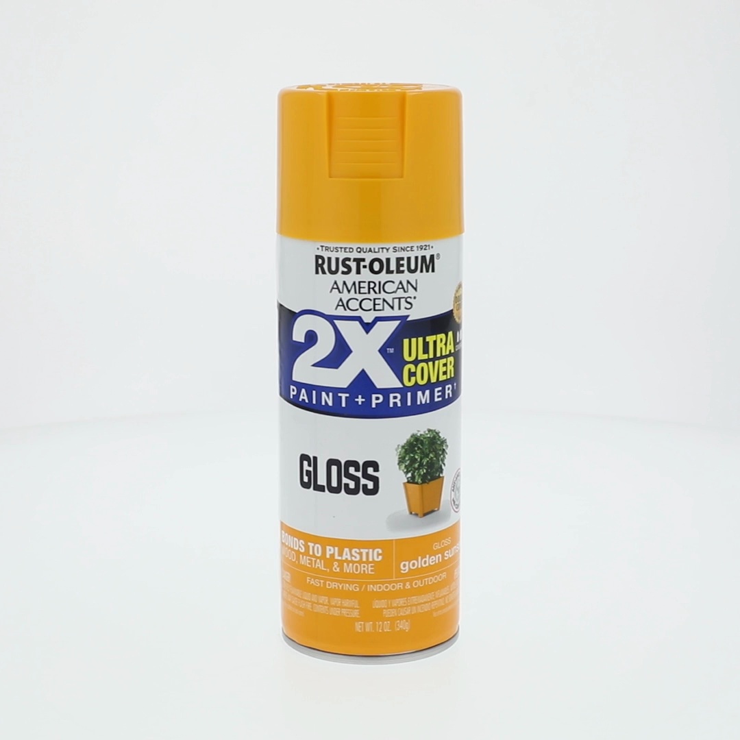 6 pack) Golden Sunset, Rust-Oleum American Accents 2X Ultra Cover