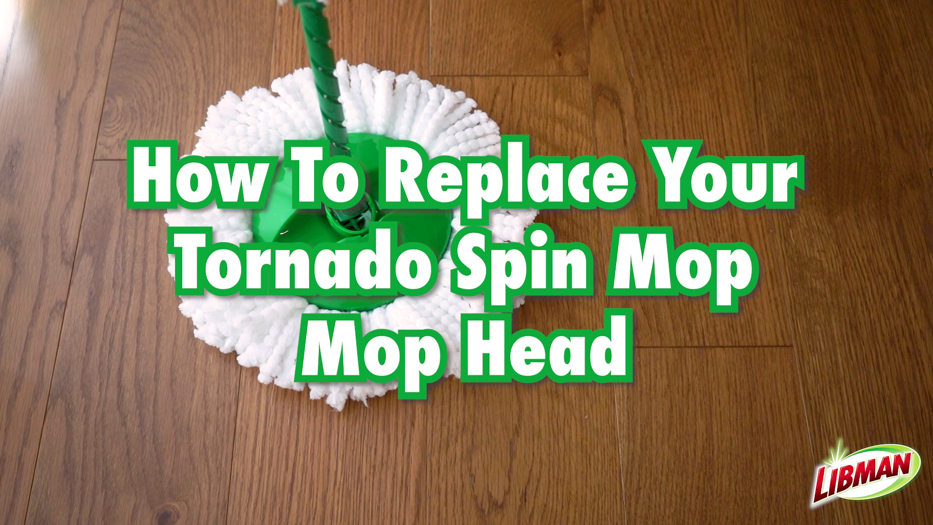 thumbnail video image 2 of Libman Microfiber Tornado Spin Mop Refill, Green/White Snap-On, 2 of 9