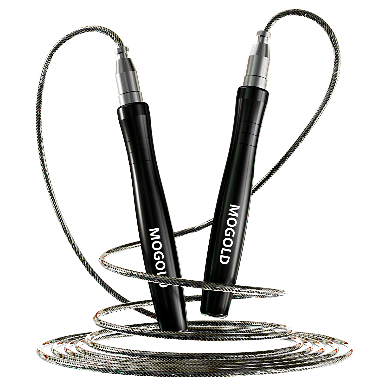 thumbnail video image 2 of MOGOLD Speed Jump Ropes for Adult Fitness  Exercise- Adjustable and Tangle-Free Cuerda Para Saltar Ejercicio Weighloss, 2 of 7