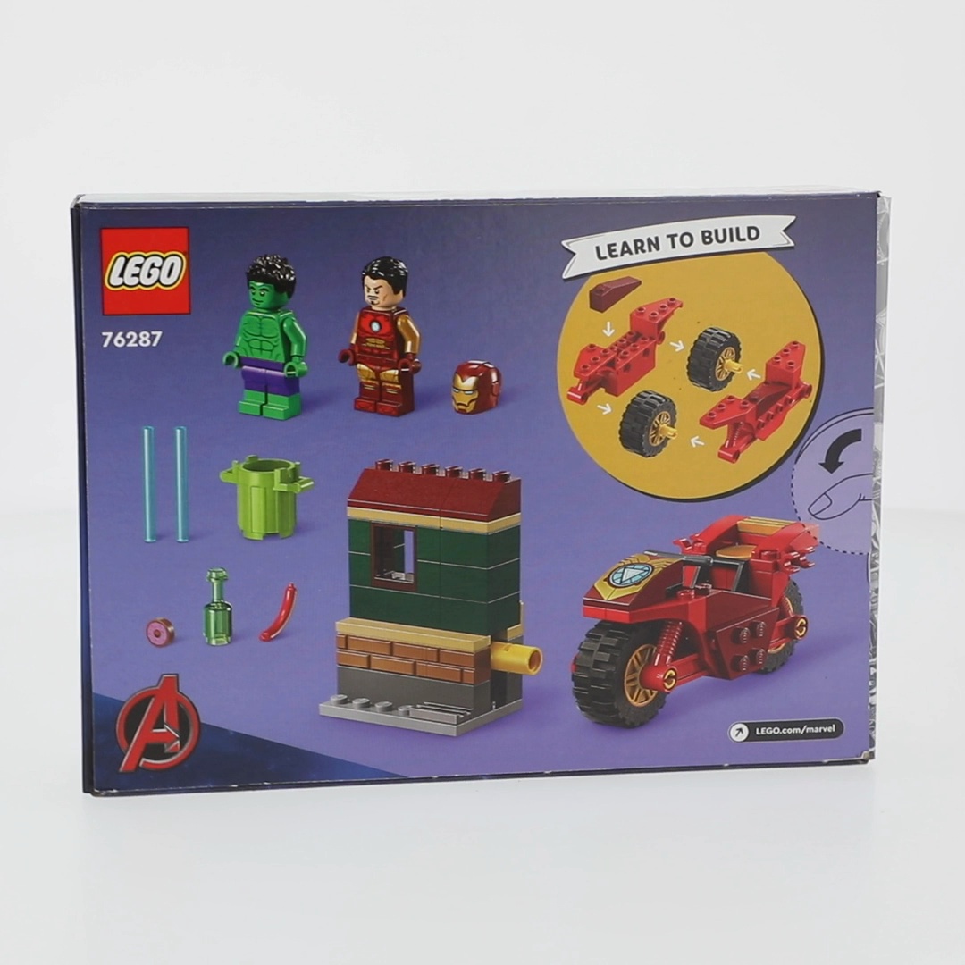 LEGO Buildable Marvel Iron Man with Bike and The Hulk Set 68
