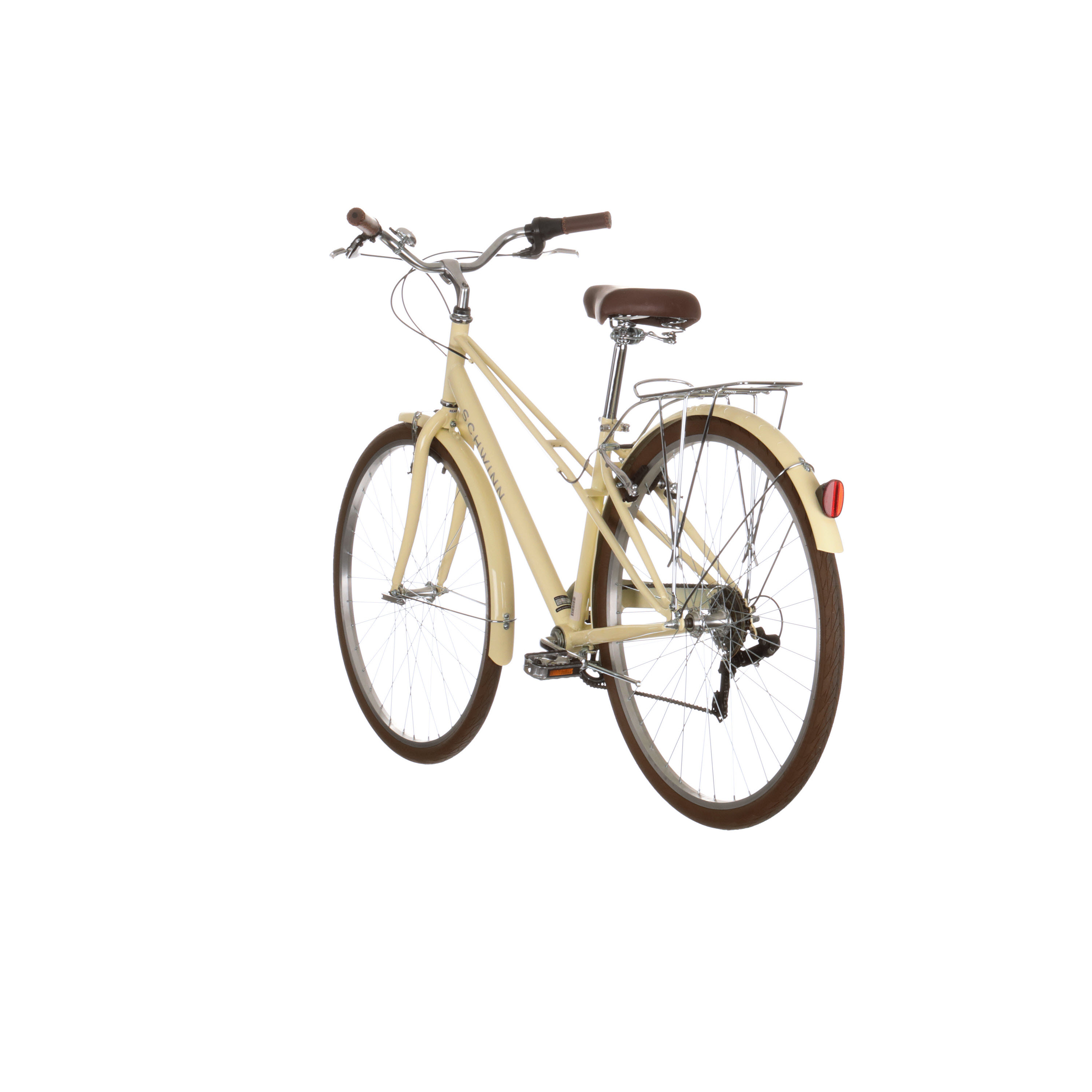 Schwinn Admiral 700c Adult Hybrid Bike 7 Speed Womens Bike Cream