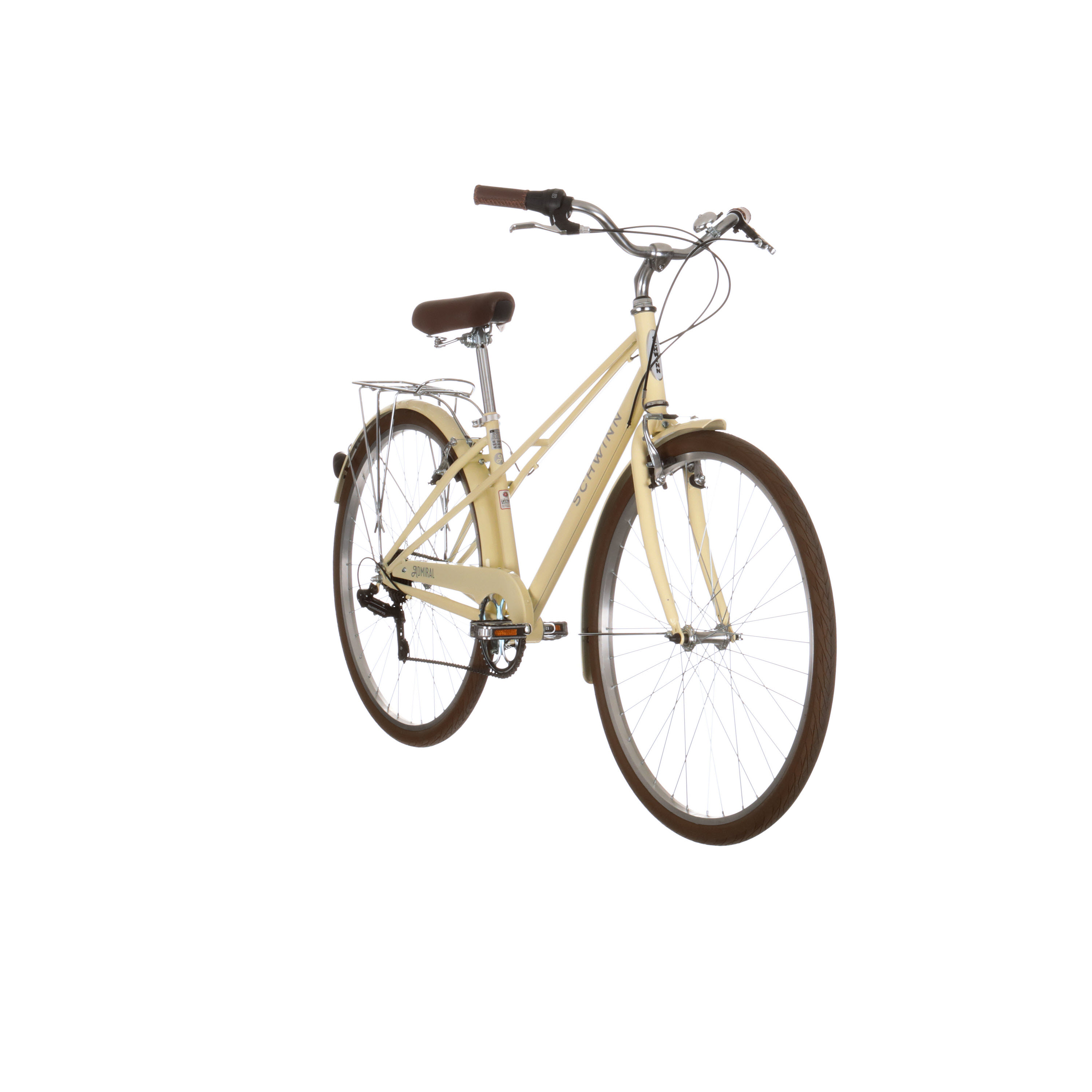 Schwinn Admiral 700c Adult Hybrid Bike 7 Speed Womens Bike Cream