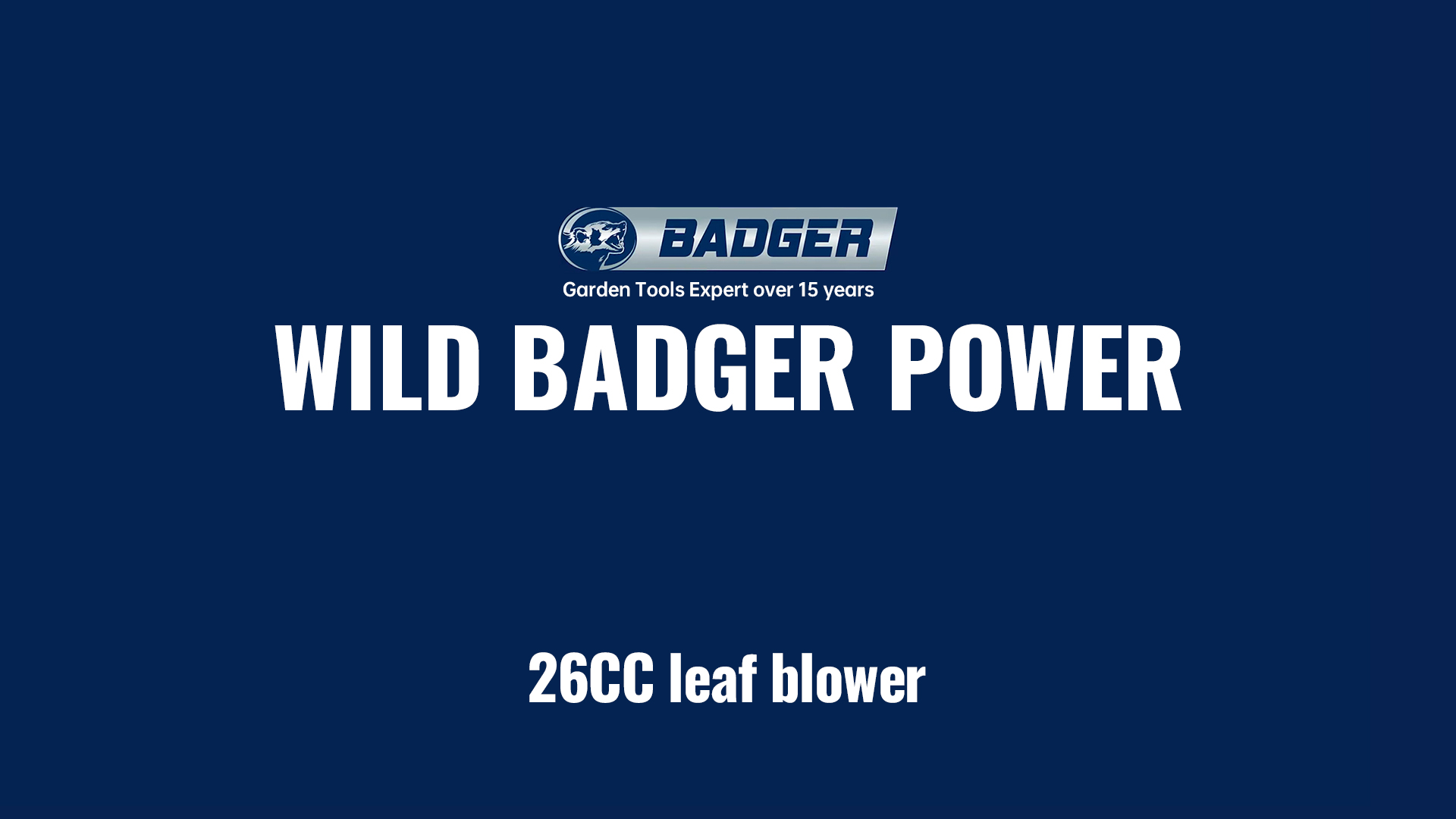 thumbnail video image 2 of WILD BADGER POWER 26cc 2-Cycle Gas Leaf Blower, 475CFM 165MPH Lightweight Handheld, 2 of 6