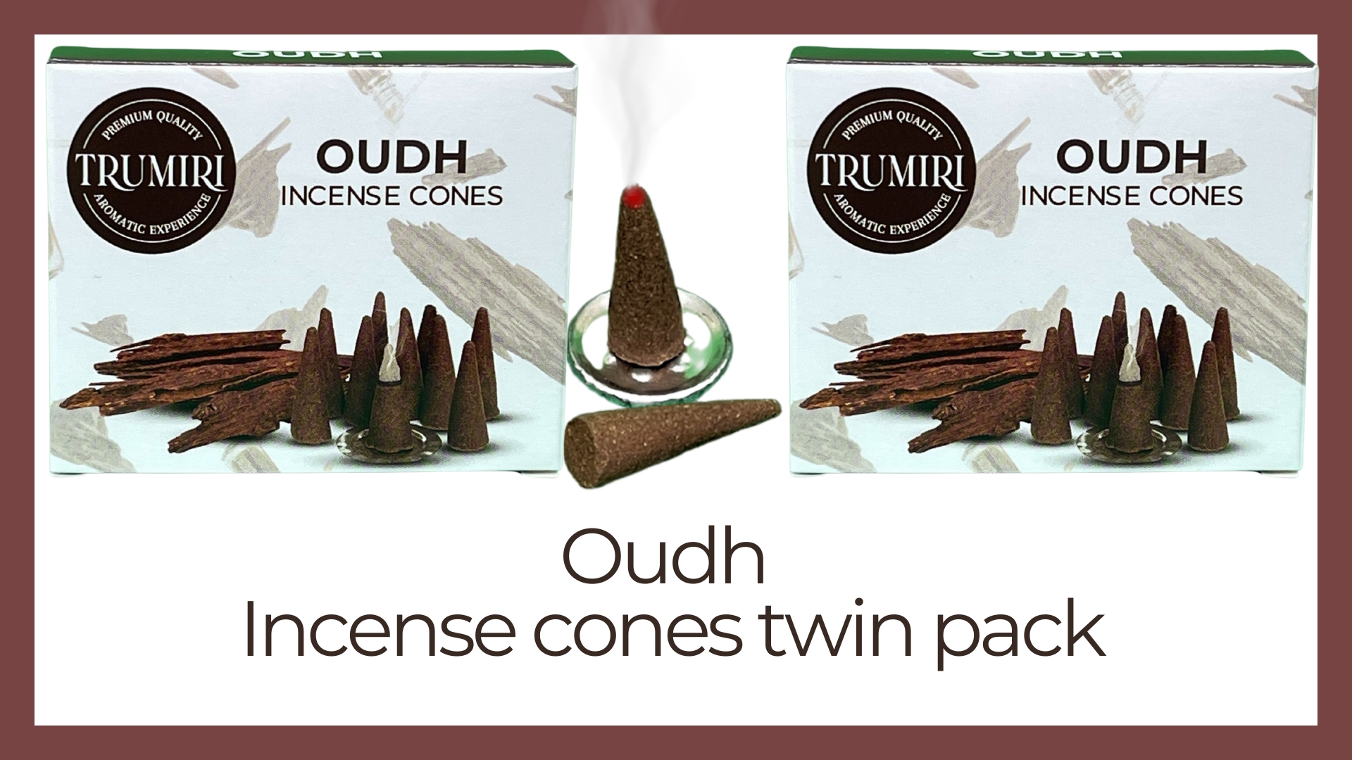 thumbnail video image 2 of Oud Incense Cones - Total 20 Cone Incense - Dual Pack of 10 Insence Cones - Incense Cones Scented - Cone Incense Scents - Insense Cones - Incent Cone, 2 of 10